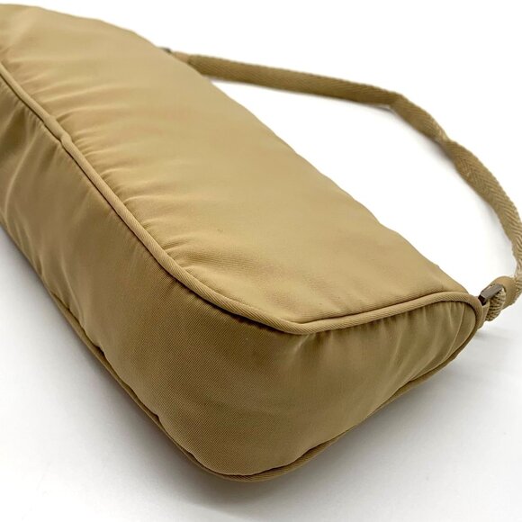 Prada Beige Tessuto Nylon Small Pouch Vintage Handbag - Picture 9 of 12